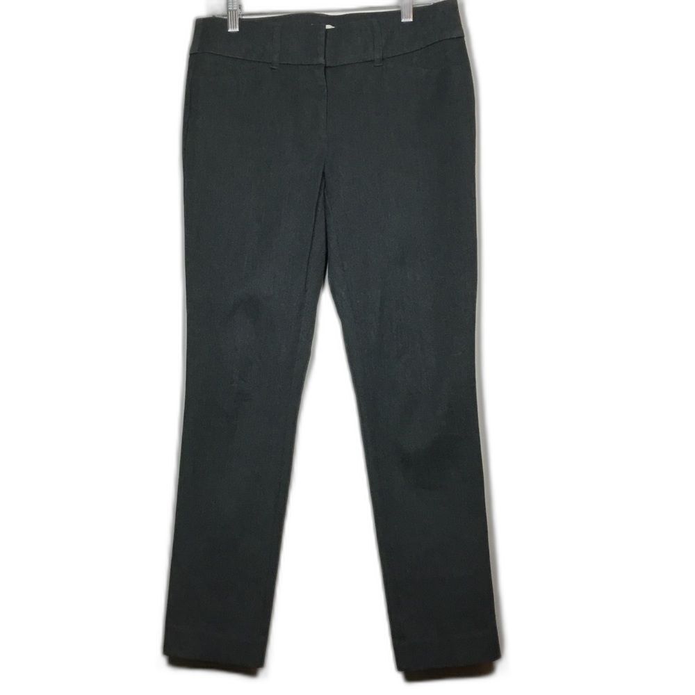 Classic dark grey business casual pants stretchy trousers office waist 32" L